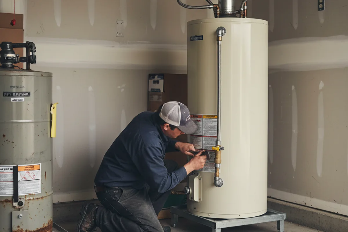 Water heater and shutoff valve replacement in Oklahoma City